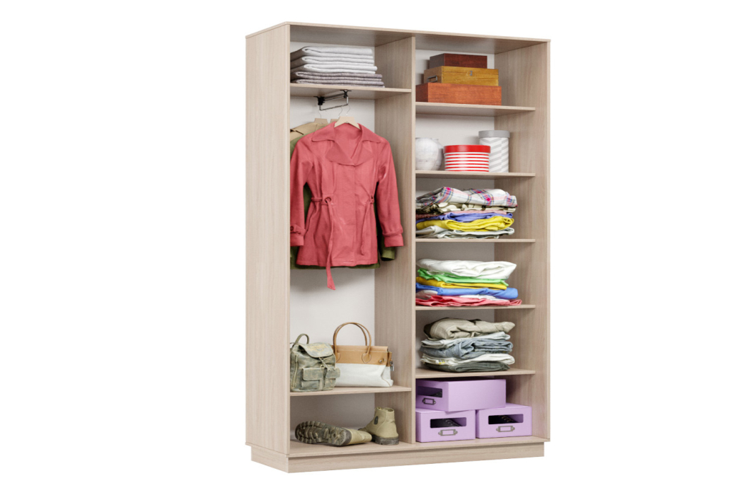 Шкафы-купе 2-х дверные, Шкаф-купе Премьер Лайт МИНИ 03 (02;02) двухдверный