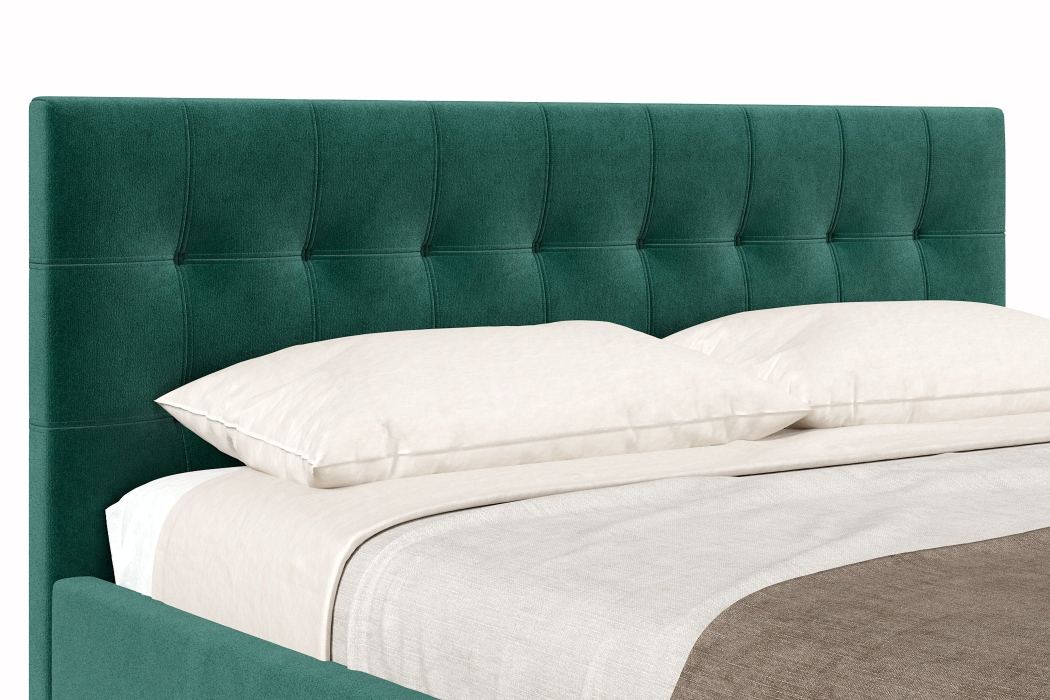 Мягкая кровать, Кровать Турин 1800 с подъёмным механизмом, велюр