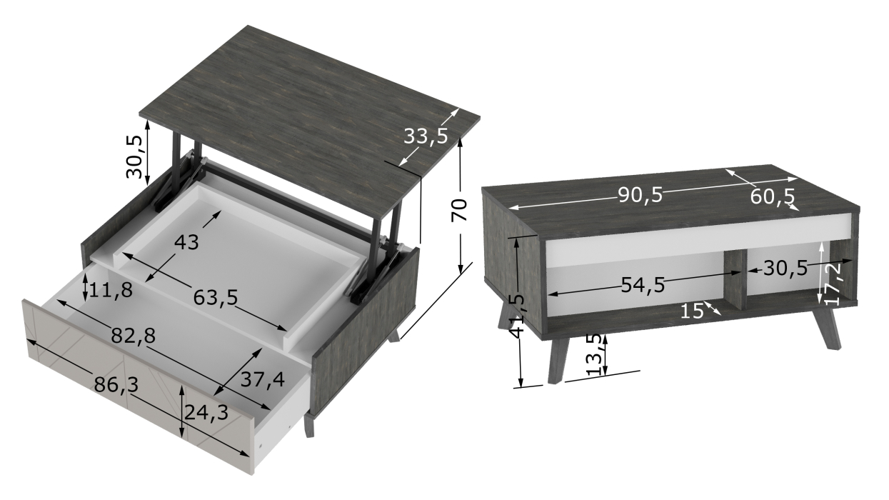 Столы-трансформеры, Стол трансформер Хагги М 