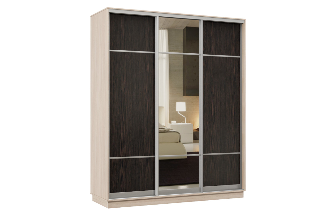 Шкафы-купе, Шкаф-купе Премьер Лайт 23 (08;11;08) трехдверный