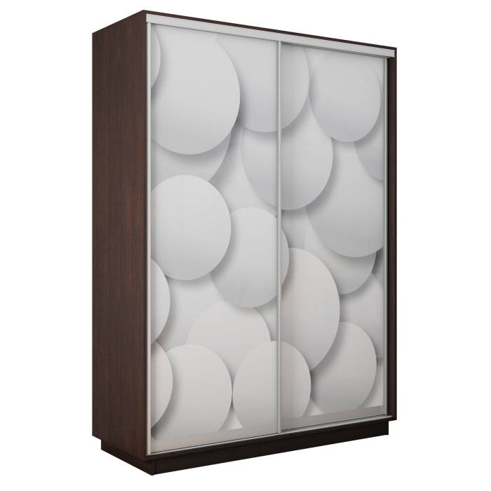 Шкафы-купе 2-х дверные, Шкаф-купе Экспресс 2-х дверный Фотопечать Шары Стекла 140х60х240