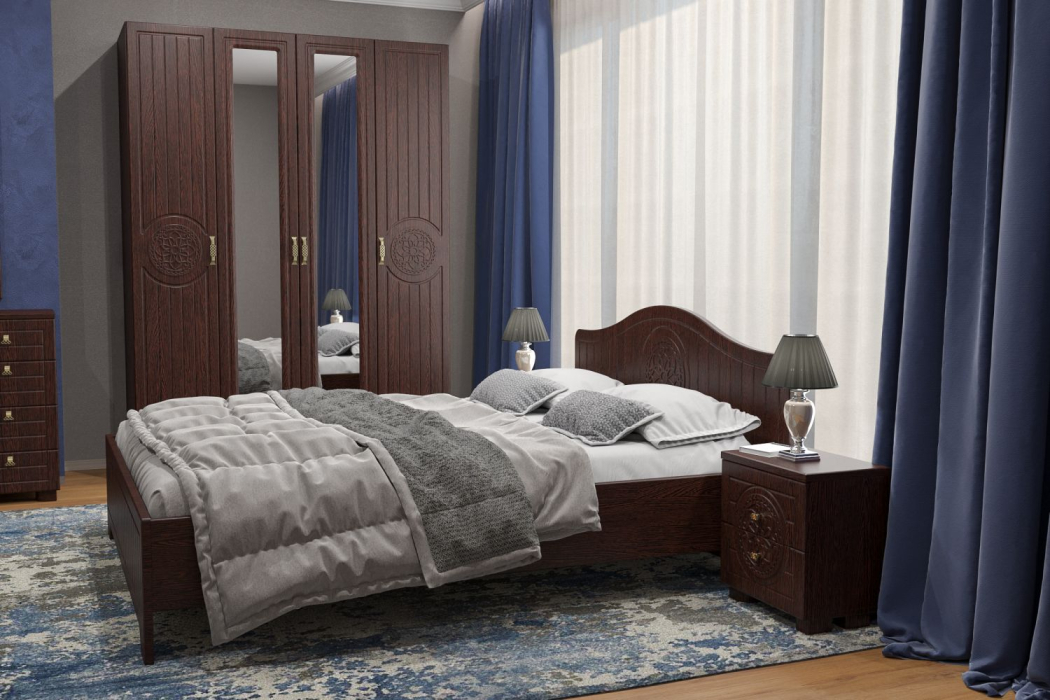 Шкафы распашные, Шкаф «Монблан» МБ-25К комбинированный