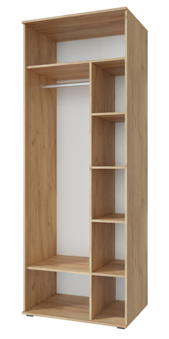 Шкафы двухстворчатые, Шкаф для одежды Эмилия ЭЛ-16К комбинированный