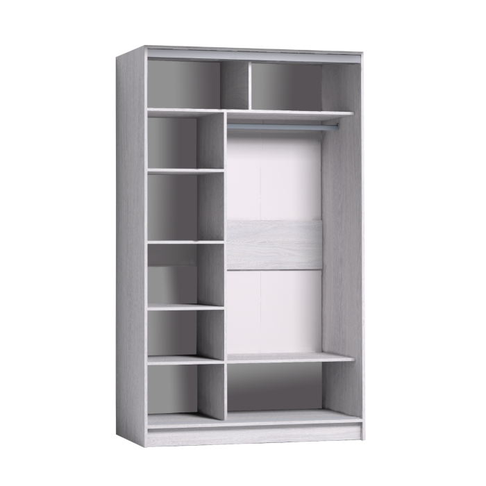 Шкафы-купе 2-х дверные, Шкаф-купе 2-дв  Strike 1200 лдсп/лдсп  (в2105*ш1232*г595)