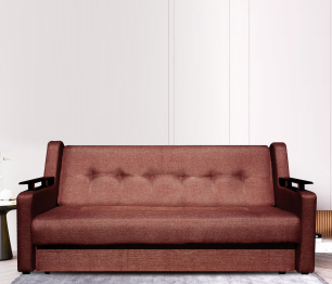 Диван-кровать книжка Сенатор Люкс  120, рогожка/экокожа