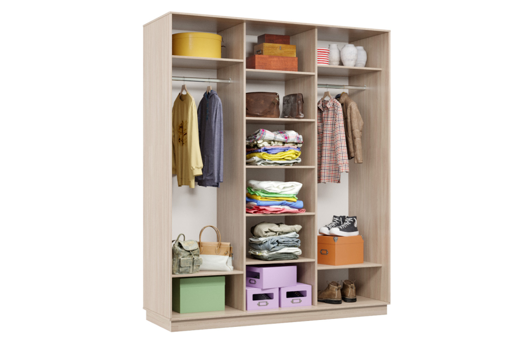 Шкафы-купе 3-х дверные, Шкаф-купе Премьер Лайт 26 (08;05;08) трехдверный