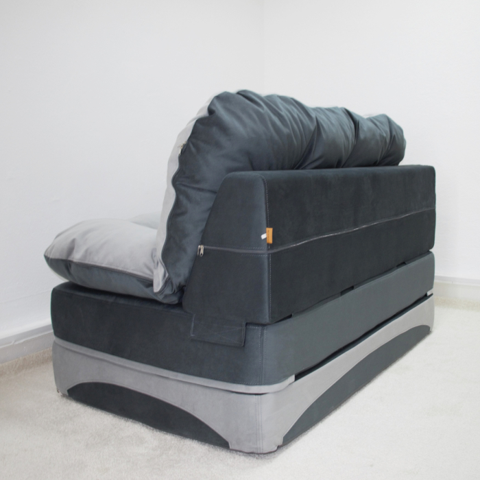 Бескаркасные диваны, Бескаркасный диван-кровать Клиффорд Мини, спальное место 1550*1900 мм велюр