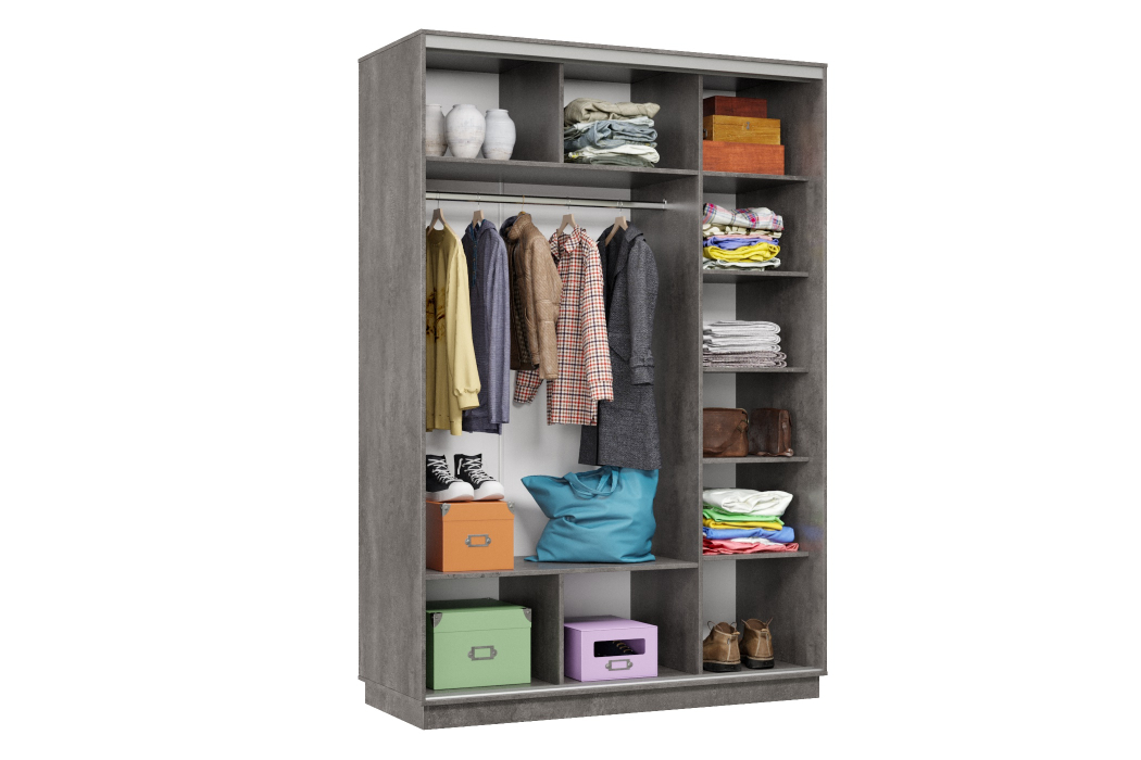 Шкафы-купе, Шкаф-купе Премьер Лайт 12 (05;05) двухдверный