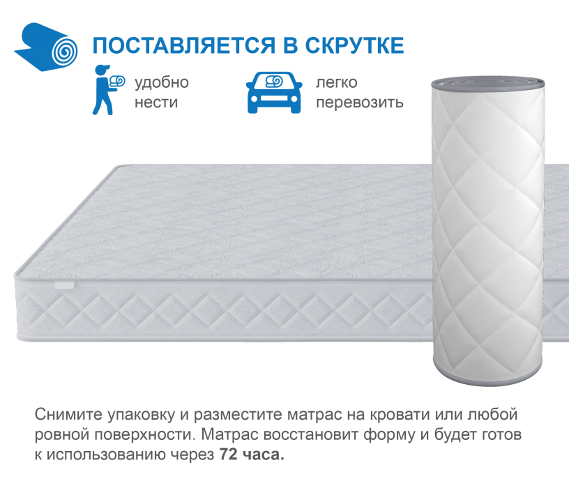 В скрутке, Матрас Премиум-Ориент в скрутке 900х1900