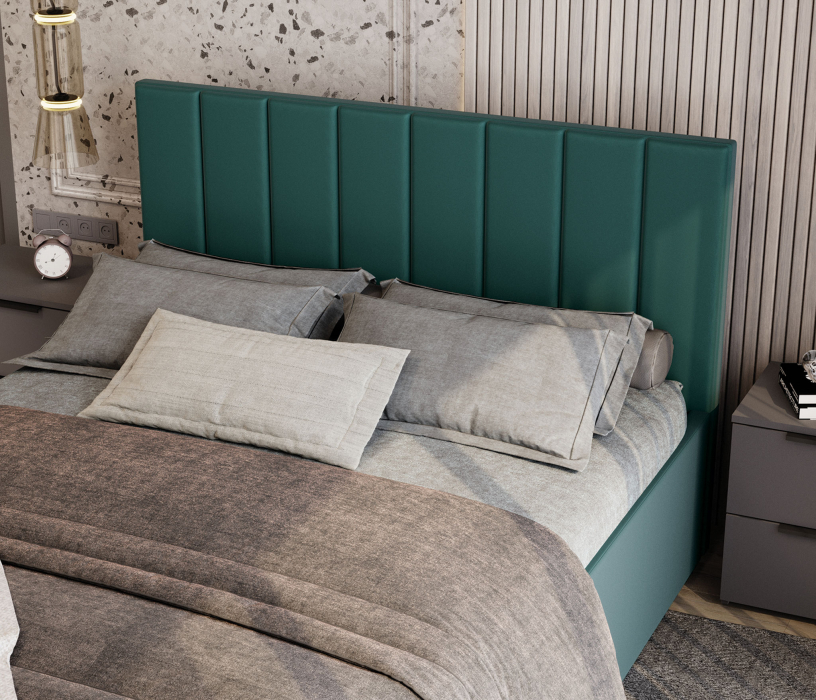 Мягкая кровать, Кровать Аурелия 1,2 с ПМ