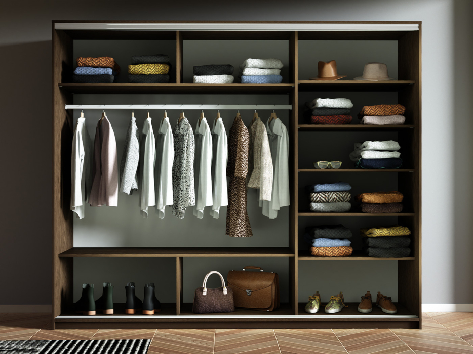 Шкафы-купе 3-х дверные, Шкаф-купе Прайм 3-х дверный Стекла пудра/Доводчики 180х57х230