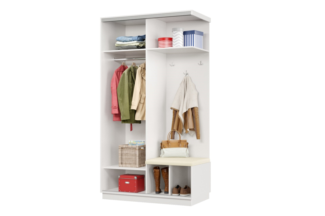 Прихожие, Прихожая Премьер 02 Лайт 08 Правая Мягкая