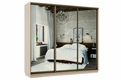 Шкаф-купе Премьер 56 Ясень шимо светлый