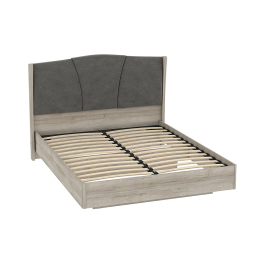 Кровать ШЕР КР-23-16-18, дуб серый, alpina 14