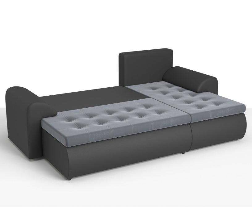 Диваны угловые в гостиную, Угловой диван Ванкувер правый, экокожа /велюр