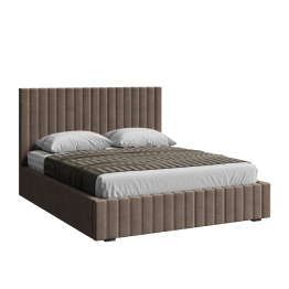 Кровать двуспальная Болонья велюр с ПМ 180х200 см