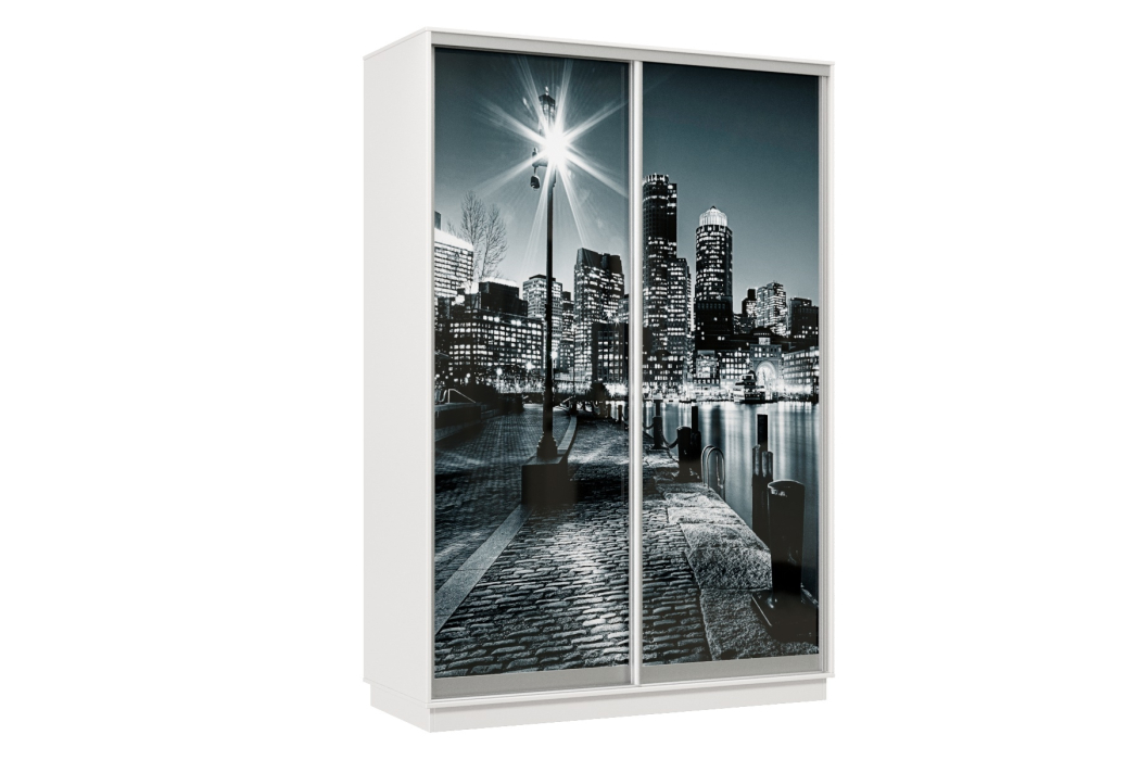 Шкафы-купе, Шкаф-купе Премьер Лайт 01 Ф-1356 двухдверный