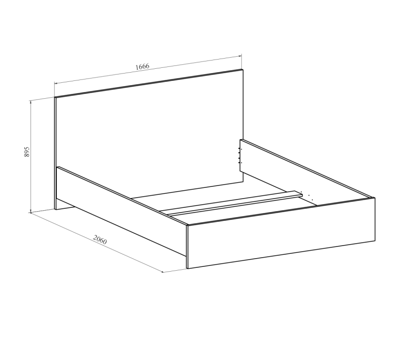 Кровати 160х200, Кровать Виктория ВИ-24 (1600x2000)