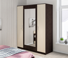 Шкафы распашные, Шкаф 4х дверный с зеркалами Уют СБ-2750/1.Н