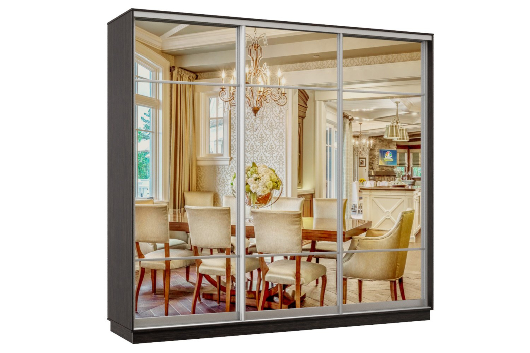 Шкафы-купе 3-х дверные, Шкаф-купе Премьер Лайт 63 (11;11;11) трехдверный