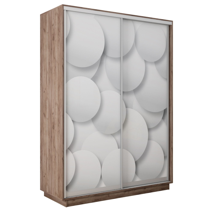 Шкафы-купе 2-х дверные, Шкаф-купе Экспресс 2-х дверный Фотопечать Шары Стекла 140х45х240