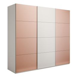 Шкаф-купе Эста 3-х дверный ДСП/Стекла пудра/Доводчик 240х66х240