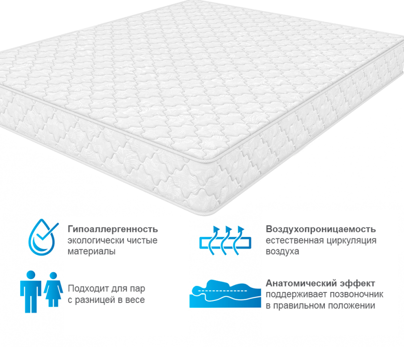 800 x 2000, Матрас ARMOS Оникс (Jacgard) 80х200 см