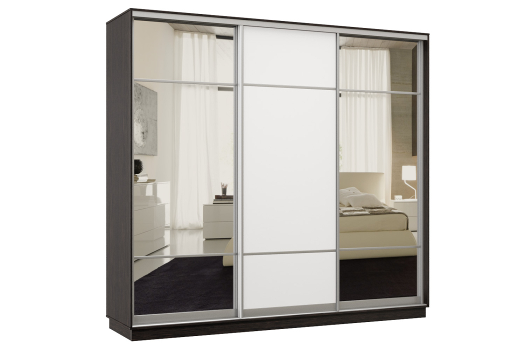 Шкафы-купе, Шкаф-купе Премьер Лайт 57 (11;08;11) трехдверный