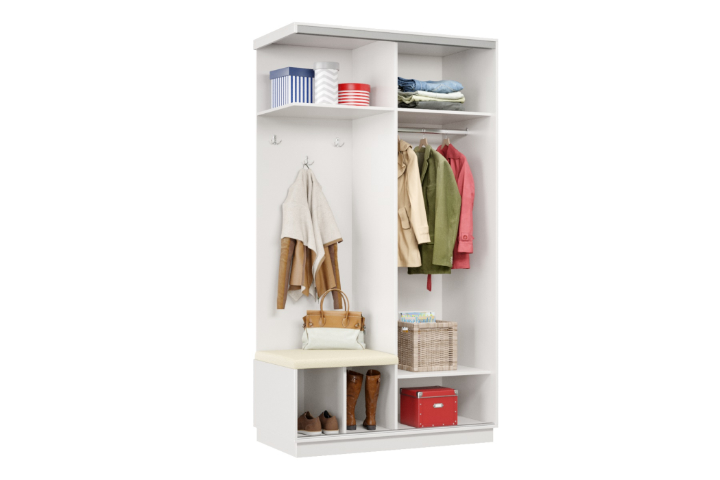 Прихожие, Прихожая Премьер 04 Лайт 08 Левая Мягкая