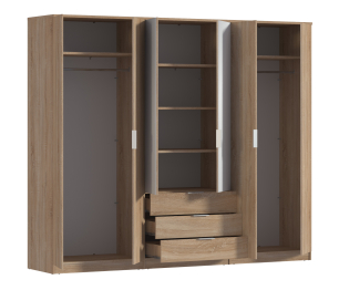 Николь СБ-2593/1 Шкаф 6-ти дверный