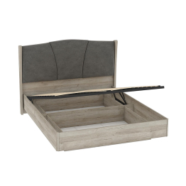 Кровать ШЕР КРП-23-16-16 с подъемным механизмом, дуб серый, alpina 14