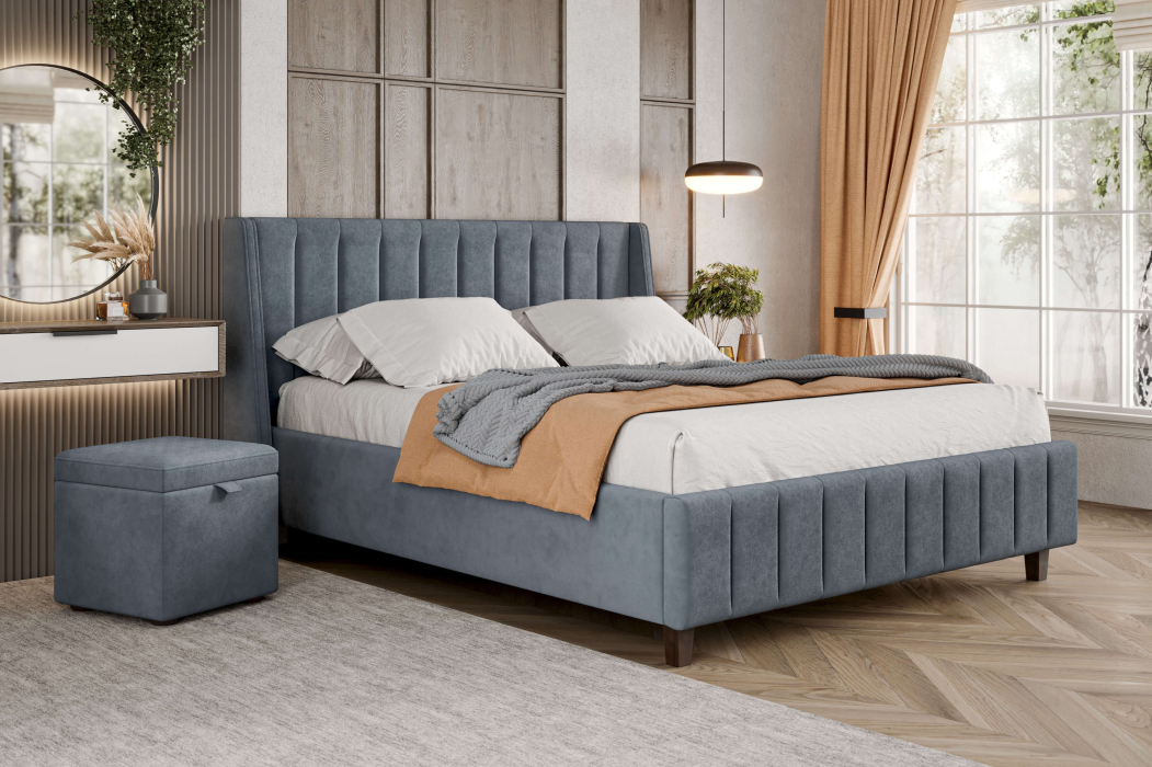 Мягкая кровать, Кровать Милана 1400 с подъёмным механизмом