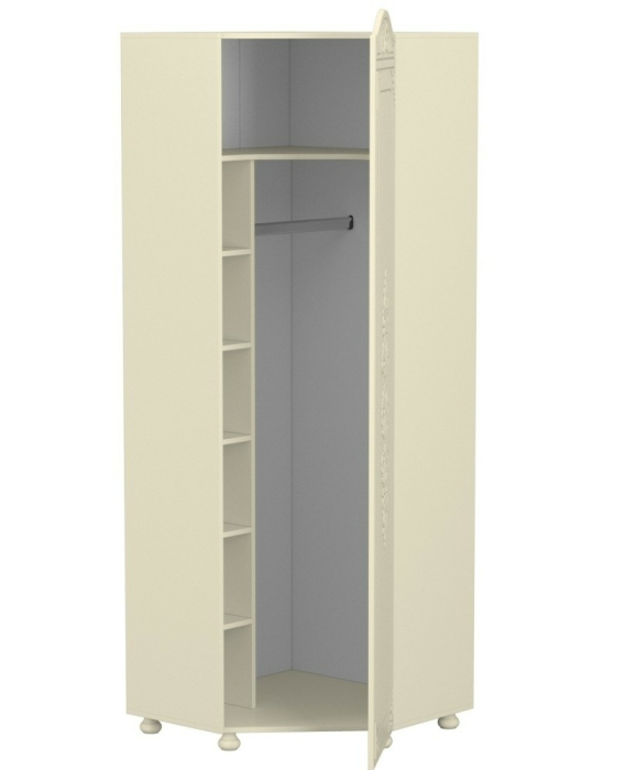 Угловые шкафы, Шкаф угловой с зеркалом Ассоль плюс АС-522К