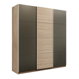 Шкаф-купе Прайм 3-х дверный Стекла хаки/ДСП/Доводчики 180х57х230
