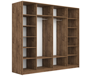 Шкаф-купе Прайм ДСП/Стекло белое, 220х57х230