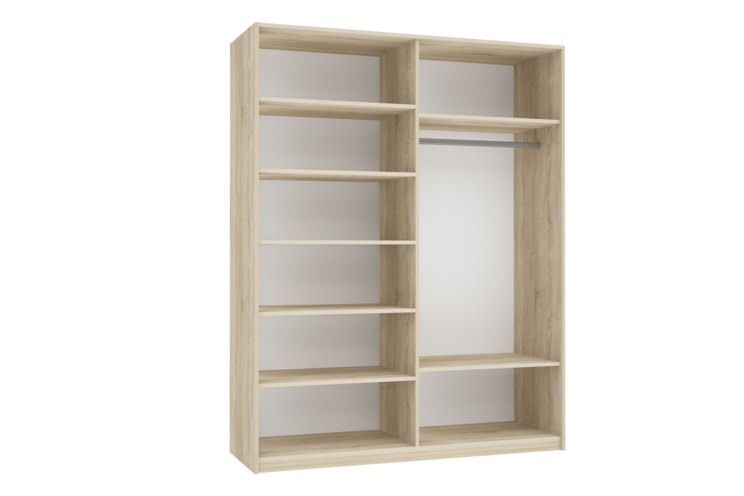 Шкафы-купе 2-х дверные, Шкаф Прайм дуо ДСП/ДСП 2300 x 1600 x 570