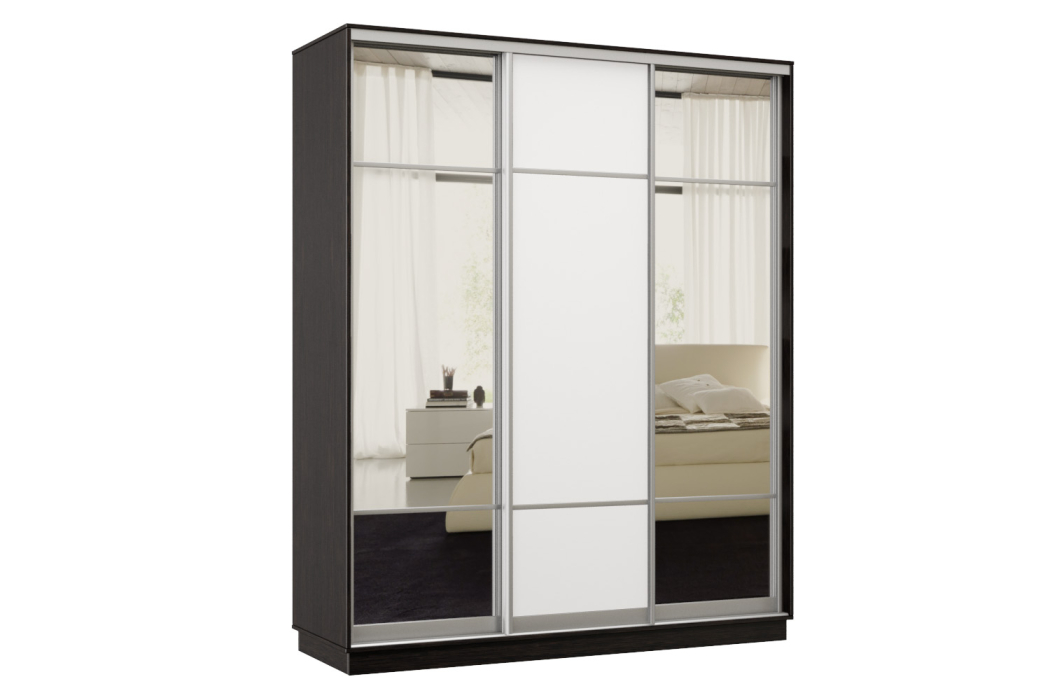 Шкафы-купе, Шкаф-купе Премьер Лайт 35 (11;08;11) трехдверный