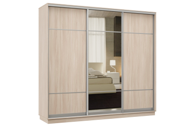 Шкаф-купе Премьер Лайт 55 (08;11;08) трехдверный