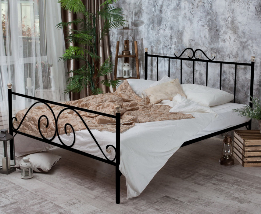 Кованые кровати, Кованая кровать Оливия 1.8 с двумя спинками
