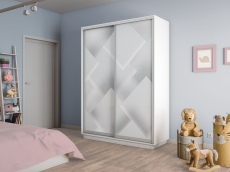 Шкафы-купе 2-х дверные, Шкаф-купе Экспресс 2-х дверный Фотопечать Квадрат Стекла 120х60х240