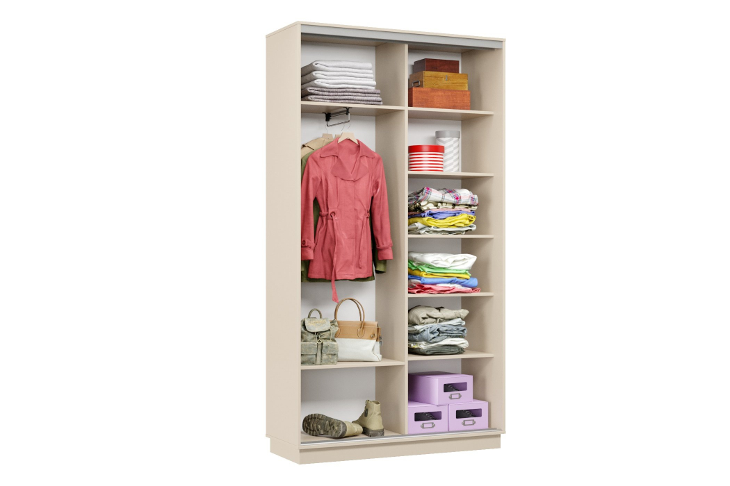 Шкафы-купе 2-х дверные, Шкаф-купе Премьер Лайт 03 Мини П-3159 двухдверный