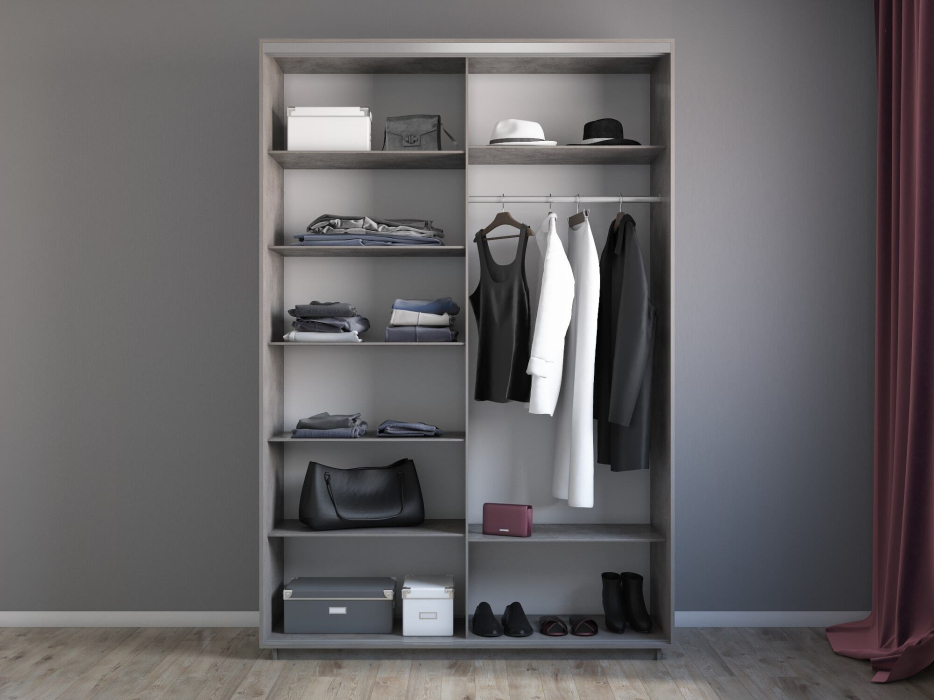 Шкафы-купе 2-х дверные, Шкаф-купе Экспресс 2-х дверный Фотопечать Квадрат Стекла 160х60х220