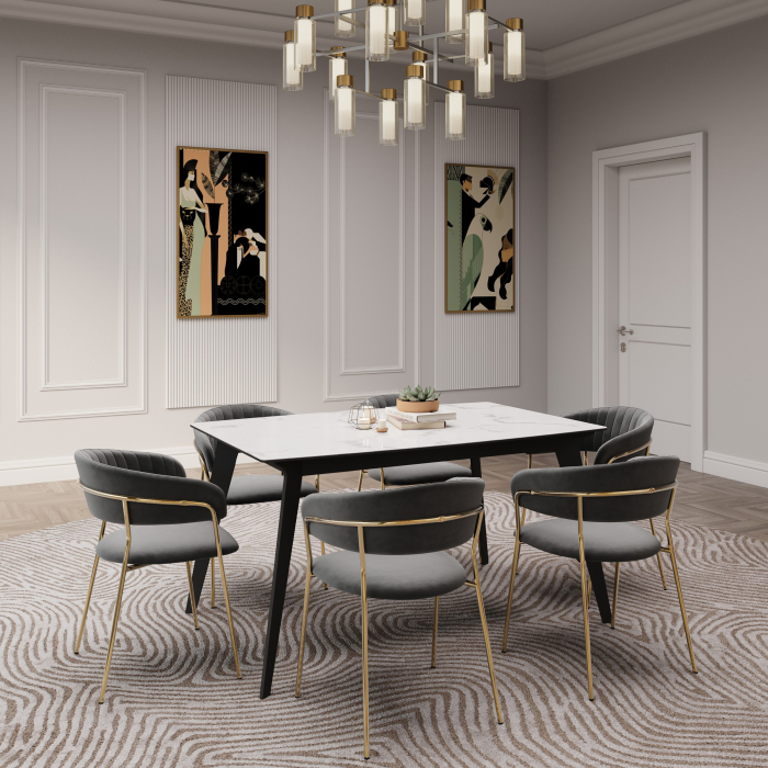 Стулья, Комплект стульев Whispered Fusion, золотой (Комплект 2 шт)