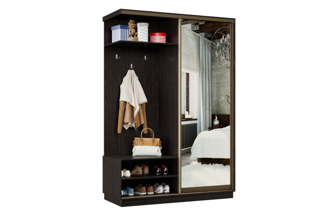 Шкафы-купе, Прихожая-купе Премьер 01 Венге