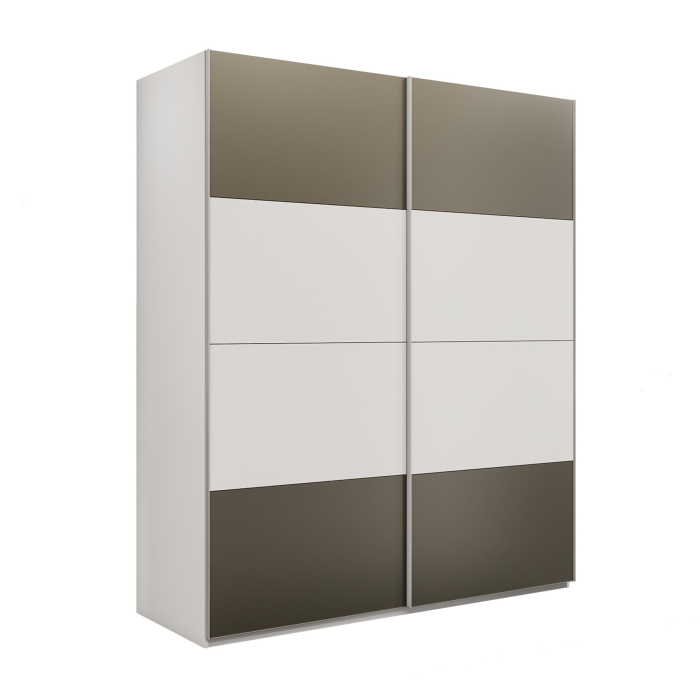 Шкафы-купе 2-х дверные, Шкаф-купе Эста 2-х дверный ДСП/Стекла хаки/Доводчик 180х66х240