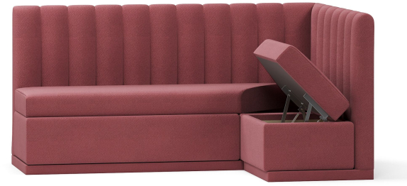 Кухонный угловой нераскладной диван Кафф, велюр