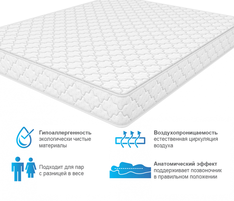 1400 x 2000, Матрас Соня Матрасова Оливия (Jacgard) 140х200 см