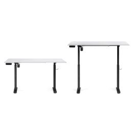 Компьютерный стол Маркос с механизмом подъема 140х80х75, черный