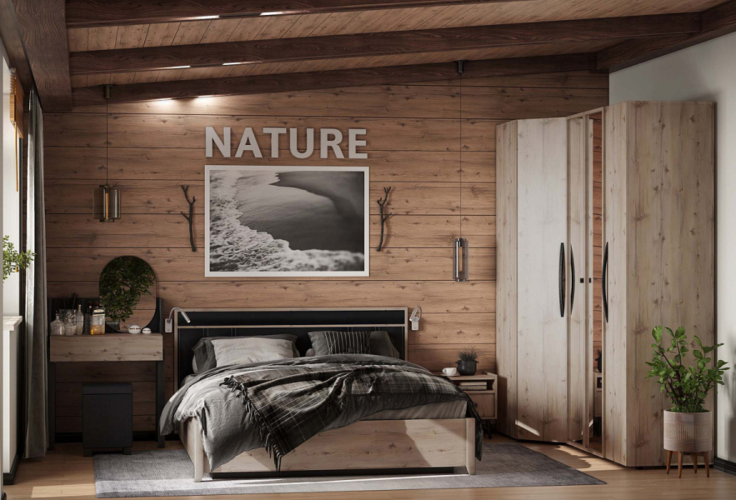 Шкафы, Модульная система Nature (модуль 156) Шкаф для одежды угловой