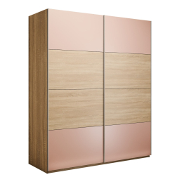 Шкаф-купе Эста 2-х дверный ДСП/Стекла пудра/Доводчик 180х66х240